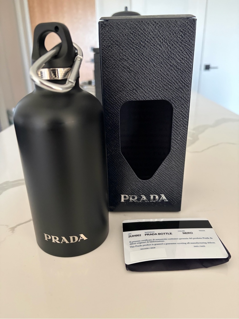 PRADA Stainless steel insulated water bottle, 350 ml